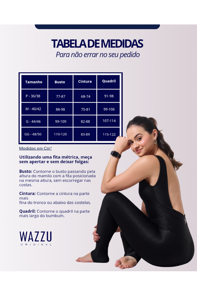 Macacão Trip Shape Perfeito Wazzu Original